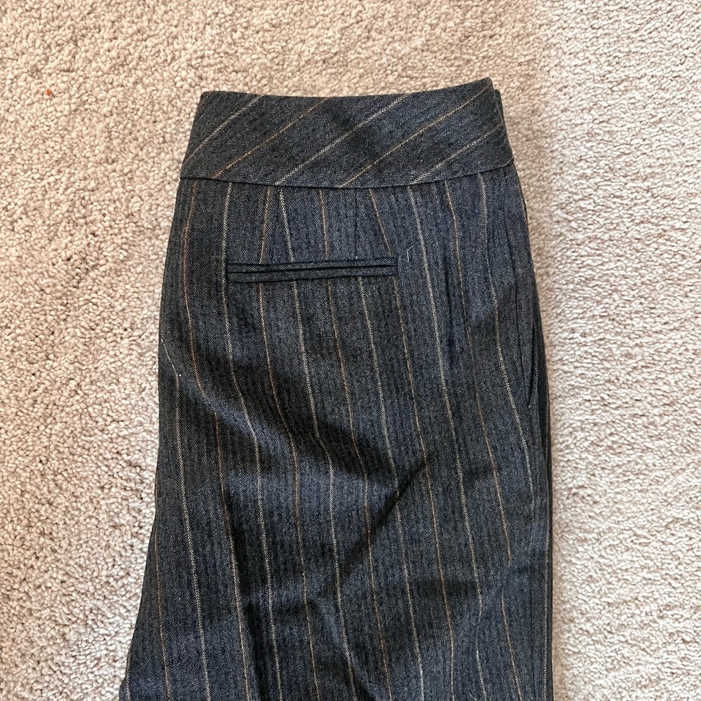 Talbots Wool Stretch Dress Pants Herringbone Gray - Picture 4 of 7